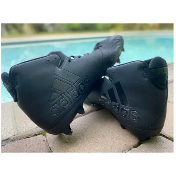 Adidas Freak X Carbon Mid Men's Football Cleats Triple Black Size 17 -NEW NO BOX - Picture 5 of 14